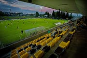 Schauplatz des Zwischenfalls (das Bild stammt nicht von der abgebrochenen Begegnung): Das Gersag-Stadion in Emmenbrücke. (Bild: Pius Amrein)