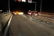 Diese vier Autos waren in die Auffahrkollision verwickelt. (Bild: Kapo Nidwalden)