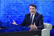 epa06365640 Former Italian Prime Minister and Secretary of Italian party 'Partito Democratico' (PD / Democratic Party), Matteo Renzi, during the TV show 'Che tempo che fa' in Milan, Italy, 03 December 2017. EPA/FLAVIO LO SCALZO (Bild: Flavio Lo Scalzo/EPA)