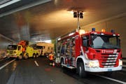 Der Abschleppwagen musste extra aus Luzern anrücken. Bild: FFZ