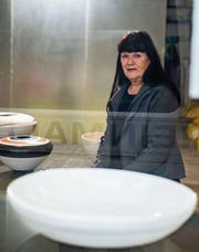 Katharina Amrein in ihrem Atelier am St.-Karli-Quai 6. (Bild: Dominik Wunderli (Luzern, 20. Dezember 2017))