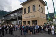 Das neue Hochperron bei der Eröffnungsfeier. (Bild: PD)