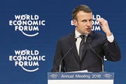 Der französische Präsident Emmanuel Macron. (Bild: LAURENT GILLIERON (KEYSTONE))