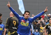 Cristian Ianu – hier bei einem Spiel im Oktober 2009 – hat gegen den FC Thun das einzige Luzerner Tor geschossen. (Bild Philipp Schmidli/Neue LZ)