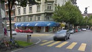 Die Filiale der Metzgerei Kauffmann an der Stadthausstrasse 2 schliesst. (Bild: Google Maps)