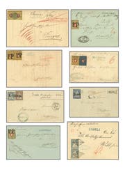 Alte Briefe (Bild) und andere Briefmarken aus dem Entlebuch kosteten 122‘000 Franken und übertrafen die Schätzung von 80‘000 Franken. (Bild: PD)