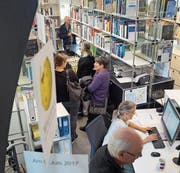 Im Doku-Zug an der St.-Oswalds-Gasse findet man Informationen zu verschiedensten Themen. (Bild: PD)