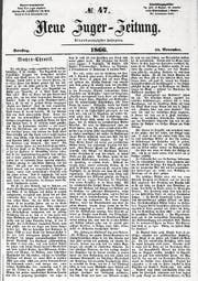 Die Ausgabe der «Neuen Zuger Zeitung» vom November 1966. (Bild: ZZ Archiv)
