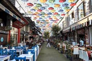 In den Strassencafés und Restaurants in Antalya im Süden der Türkei herrscht diesen Sommer gähnende Leere. (Bild: Sputnik/Valeriy Melnikov)