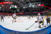 Bald sollen hier nicht nur Eishockeyspiele sondern auch Konzerte stattfinden können: Die Bossard-Arena in Zug. (Bild: Alexandra Wey / Keystone)