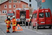 Der Alarm löste ein Grossaufgebot der Feuerwehr Altdorf aus. (Bild: Florian Arnold (Altdorf, 23. November 2017))
