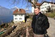 Die Baustelle beim Pfarrhaus hat Kirchenratspräsident Peter Schuler in diesem Jahr zusätzliche Arbeit beschert. (Bild: Urs Hanhart / Neue UZ)
