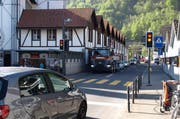 Die Seestrasse in Hergiswil. (Archivbild: Kurt Liembd)