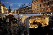 Schöne Feststimmung auf dem Weihnachtsmarkt in Willisau (Bild: Archiv Neue LZ (Boris Bürgisser))