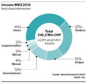 Quelle: Geschäftsbericht WWZ (Bild: Grafik: mlu)