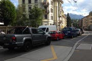 Stau gab es bereits an der Maihofstrasse stadteinwärts. (Bild: Stefanie Nopper / luzernerzeitung.ch)