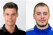 Urs Schnyder (links) pfeift neu in der Super League. David Schärli (rechts) kommt in der Challenge League zum Einsatz. (Bild: pd)