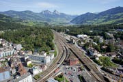 Mit der Neat ändert sich auch für die Region und vor allem für den Bahnhof Arth-Goldau viel. (Bild: Archiv Bote der Urschweiz)