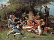 «Die Kappeler Milchsuppe» von Albert Anker aus dem Jahr 1869 (Öl auf Leinwand, 98 x 137 cm). (Bild: Kunsthaus Zürich)