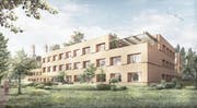 So soll das neue Psychiatrie-Gebäude dereinst aussehen. (Bild: pd (Visualisierung))