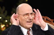 Manfred Krug war nie um einen Spruch oder einen launigen Auftritt verlegen. (Bild: Hendrik Schmidt/Keystone)
