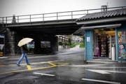 Die Eisenbahnunterführung beim Kreisel Kreuzstutz in Luzern. (Bild Pius Amrein/Neue LZ)