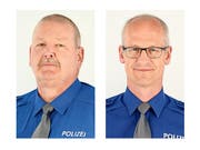 Daniel Bussmann (links) und Georges Dumont verlassen das Korps der Luzerner Polizei. (Bild: PD)