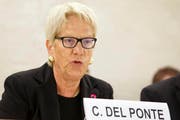 Carla del Ponte tritt aus der UN-Untersuchungskommission für Syrien zurück. (Bild: Keystone)