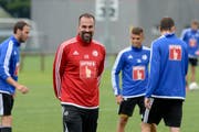 Trainer Markus Babbel und sein Team sind am Donnerstag in Berlin. (Bild: Keystone / Urs Flueeler)