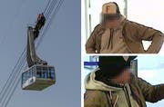 Unklar ist, ob der Bankräuber von Weggis mit der Seilbahn auf die Rigi flüchtete. (Bilder Pius Amrein / Luzerner Polizei)