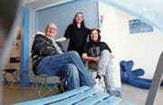 Die tanzverrückte Familie Gio, Sandra und Teresa Gautschi (v. l.). (Bild: Werner Schelbert (Baar, 15. März 2018))