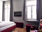 Blick in ein Zimmer des neuen Nordflügels im Hotel Bellevue-Terminus. (Bild: PD / Daniel Infanger)