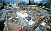 Der Rohbau des Untergeschosses des künftigen Ägeribads ist schon fast fertig.Bild: Stefan Kaiser (Oberägeri, 14. November 2016)