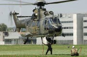 Der Super Puma ist auch in Beromünster im Einsatz zu sehen. (Bild: Schweizer Luftwaffe)