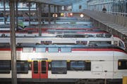 Vorläufiger Stillstand: Der Luzerner Tiefbahnhof kommt wohl erst für den Ausbauschritt 2040 in Frage. (Bild: Urs Flüeler/Keystone (23. März 2017))
