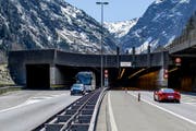 Nordportal des Gotthard-Tunnels bei Göschenen. (Bild: Keystone)