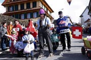 Fasnachtsumzug in Allenwinden. Im Bild: Olympia. (Bild: Werner Schelbert / Neue ZZ)