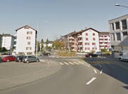 Der Unfall ereignete sich in der Nähe des Kreisels Grossmatte – Luzernerstrasse in Littau (Bild: Google Maps)