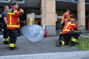 Das Feuer wurde durch einen Atemschutztrupp mit einem Kohlensäure-Feuerlöscher gelöscht. (Bild Freiwillige Feuerwehr Zug)