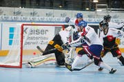 Der entscheidende Treffer für die Tschechen: Jiri Benedikt schiebt zum 3:2 ein. (Bild: Stefan Kaiser / Neue ZZ)
