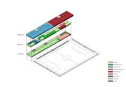 Die Anlage bietet Platz für den SC Kriens, die Sportschule Kriens, den Schul- und Breitensports sowie das ONE Training Center AG inklusive Medbase. (Bild: PD)