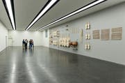 An der Museumsnacht in der Stadt Luzern: Eine Installation von Johannes Willi. (Bild: Roger Gruetter / Neue LZ)