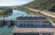 Das Wasserkraftwerk Ruppoldingen: Die Alpiq hat 200 Millionen Franken investiert. (Bild: PD)