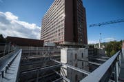 Blick auf das Luzerner Kantonsspital. (Bild: Dominik Wunderli)