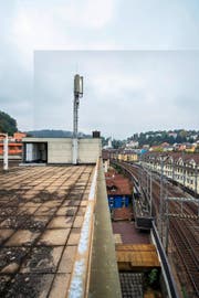 Eine Mobilfunkantenne von Sunrise in der Stadt Luzern. Bild: Dominik Wunderli (Luzern, 13. Oktober 2016)