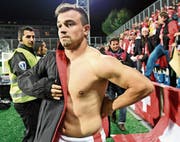 Das grösste Sorgenkind: Xherdan Shaqiri. Bild: Urs Lindt/Freshfocus (La Vella, Andorra, 10. Oktober 2016)
