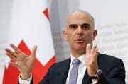 Alain Berset spricht in seiner Nationalfeiertagsrede von Einheit. Im Bild: Bundesrat Alain Berset während einer Medienkonferenz, am 6. Juli 2016 in Bern. (Bild: KEYSTONE/Peter Klaunzer)