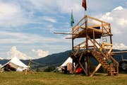 Wachturm im Lager der Jubla Escholzmatt (Bild: Ramona Geiger)