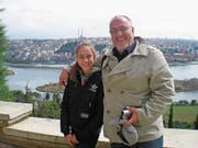 Macht nun fast täglich Sport: Riad Hodzic, unten mit Tochter Anesa 2012 in Istanbul. (Bild: Dominik Wunderli (Weggis, 11. September 2017))