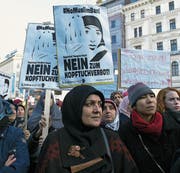 Im Februar kam es in Wien zu Protesten gegen ein Kopftuchverbot. (Bild: Omar Marques/Getty (4. Februar 2017))